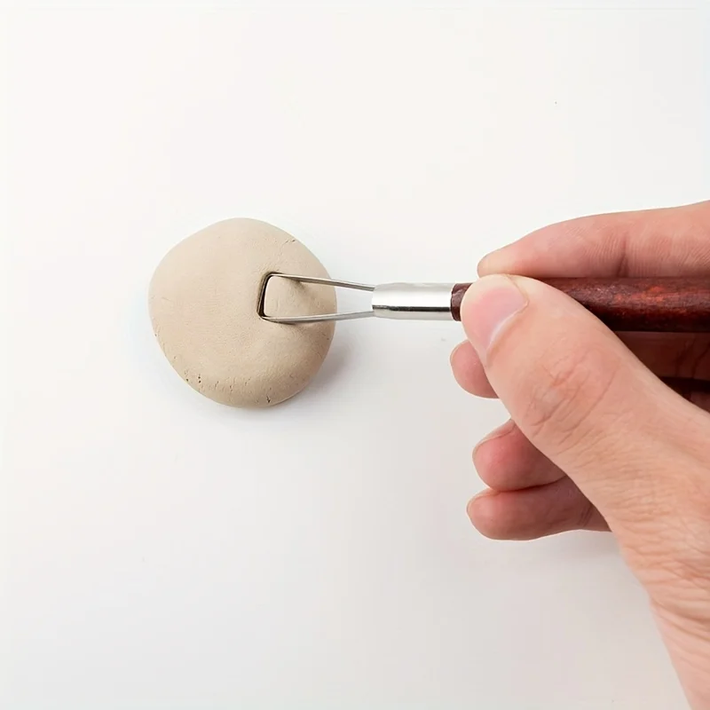 12piece Doublesided Pottery Clay Sculpting Tool Set With Wooden