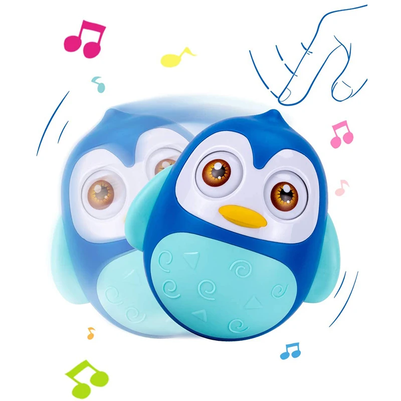 
 Прочная и безопасная чашка на животике игрушка неваляшка сенсорная игрушка пингвин Неваляшка музыкальная воблер (Wobbler) игрушка для детей  