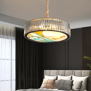 Decorative Lighting Living Room Bedroom Round Ceiling Decoration Modern Crystal Chandelier