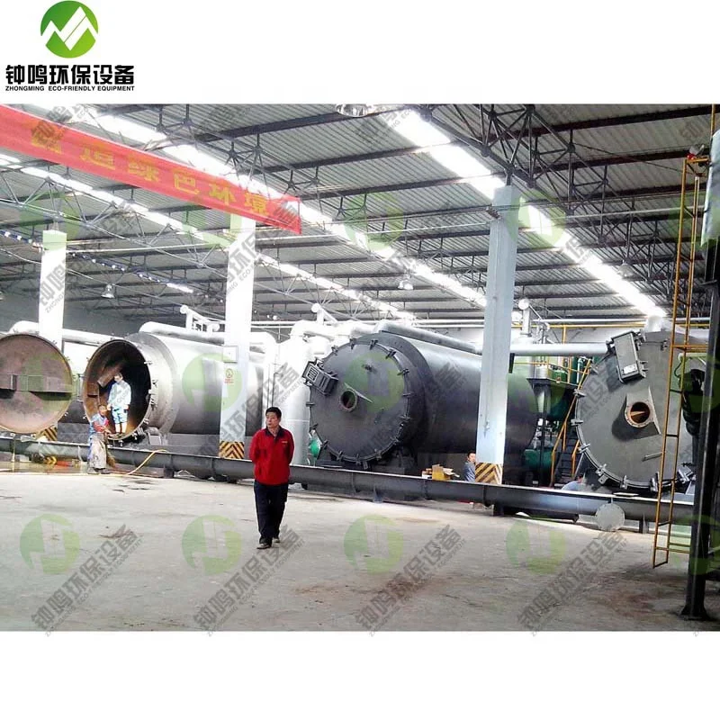 New Product Microwave Fast Pyrolysis Reactor 40-90% Fuel Oil Extract Oil From Solid Waste Plastic Oil, Carbon Black 2 Years ZM
