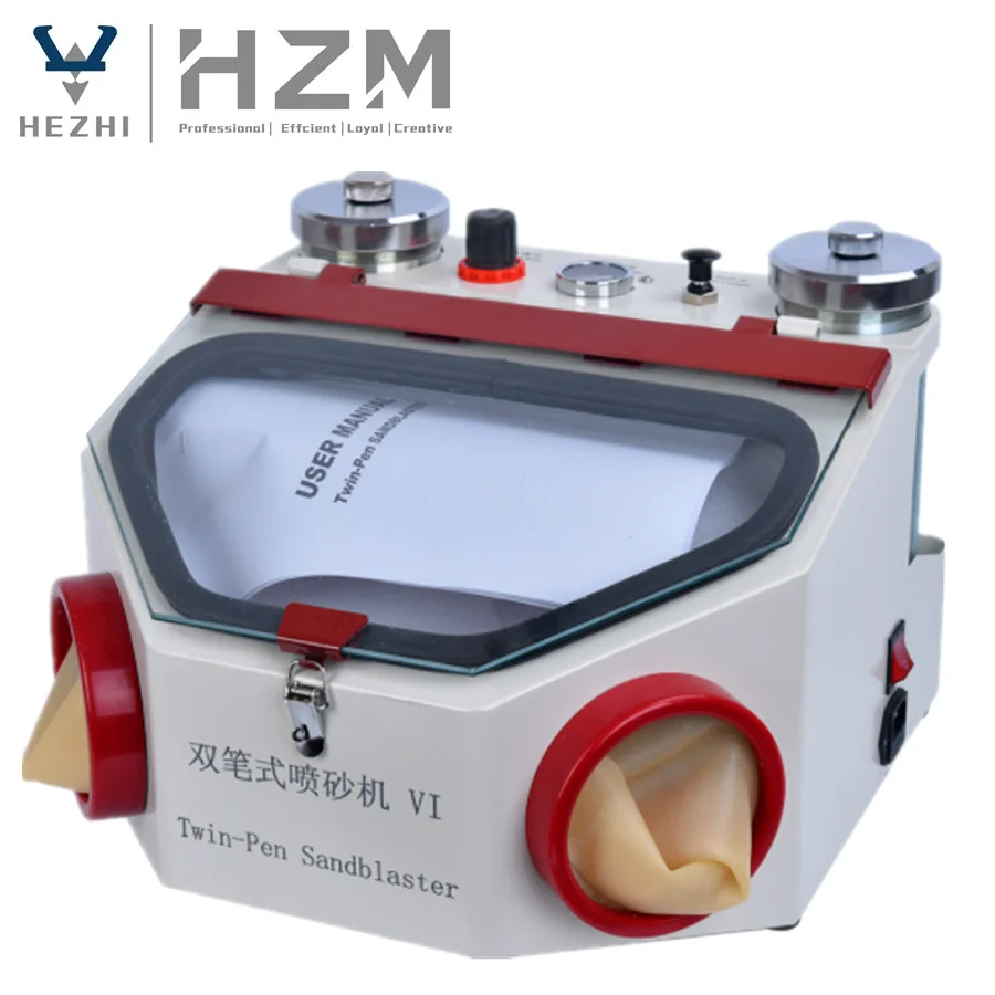 Lab Use Dental Double Pencils Sand Blaster Metal Twin-pen Sandblaster