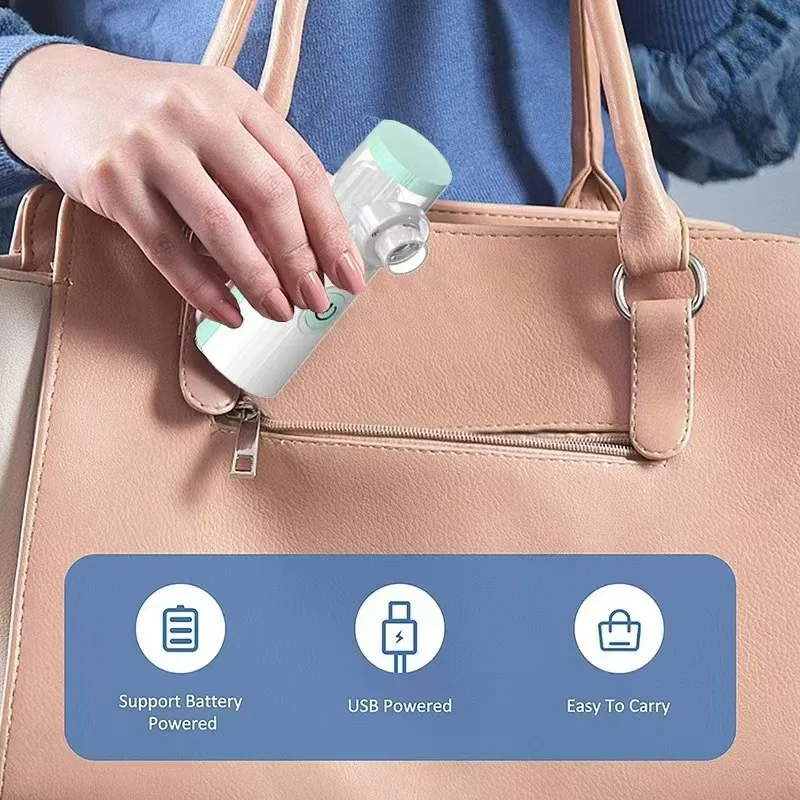 Best Price CE Medical Rechargeable Handheld Nebulizer JSL-W303 Portable Electric Mesh Inhaler Durable Plastic for Home Use