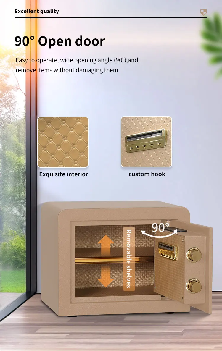 CEQSAFE 2025 Home Use Safe Fireproof Metal Money Safe Box With Electronic Lock supplier