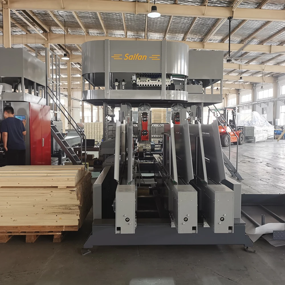 Saifan SF2000 Package Machine Epal Automatic CNC Wooden Pallet Mat Nailing Making Machine
