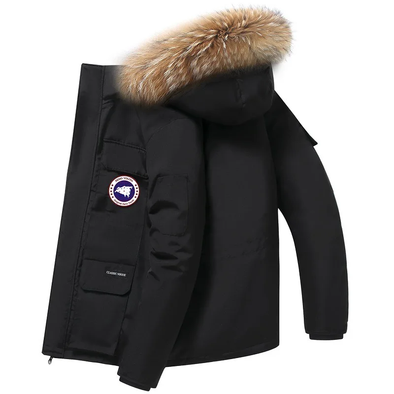 Wholesale Parka Men's Goose Down Jacket Canada Style Thick Lovers