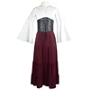 Burgundy [belted waist] skirt