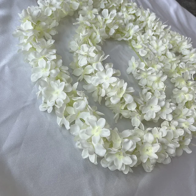 Long White Artificial Wisteria Flower for Wedding Christmas Graduation Halloween New Year & Easter Decorations