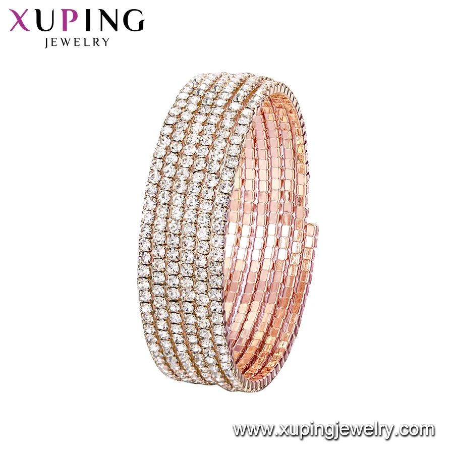 Xuping Jewelry Bangle-575 Elegant Rose Gold Plated