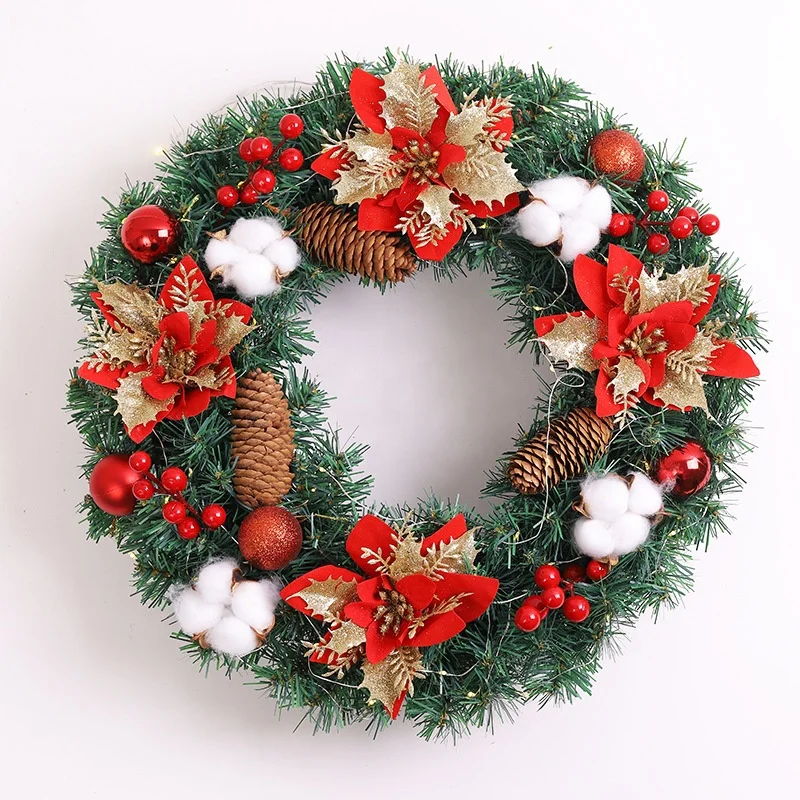 2024 Artificial Christmas Wreath for Holiday Decor – Perfect for
