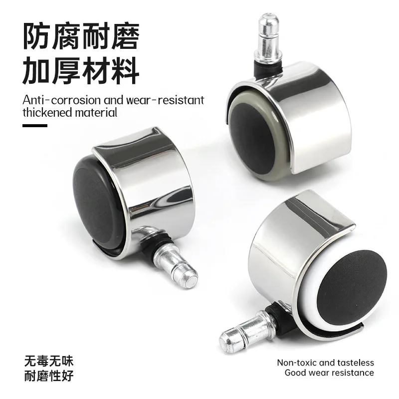 Heavy duty caster wheel office chair wheel replacement office chair wheel lock