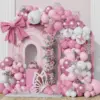 Kit ghirlanda palloncino rosa e viola 12