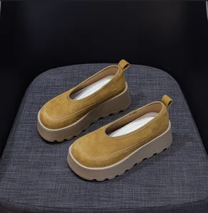 Spot Wholesale Spring Fashion Boken Shoes Women's Big Head Ugly Cute Casual Fashion Round Toe Thick Soled Women's Shoes