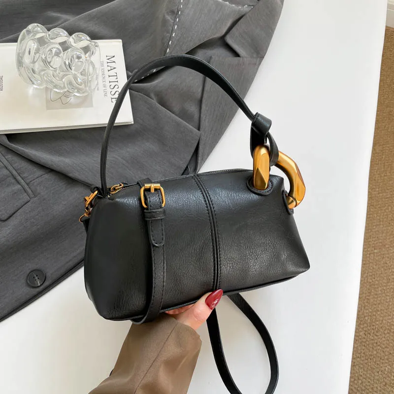 New Fashion Soft Pu Ladies Hand Bags For Women Vintage Portable Crossbody Shoulder Bag Trendy Daily Small Women Handbags