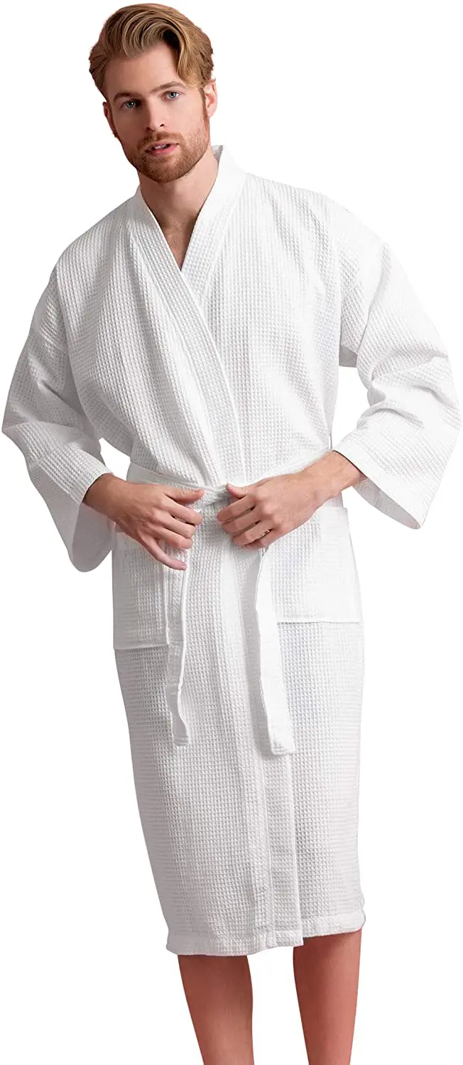 Wholesale Hotel Waffle Bathrobe Men Nightshirts Sleepwear Bathrobe ...