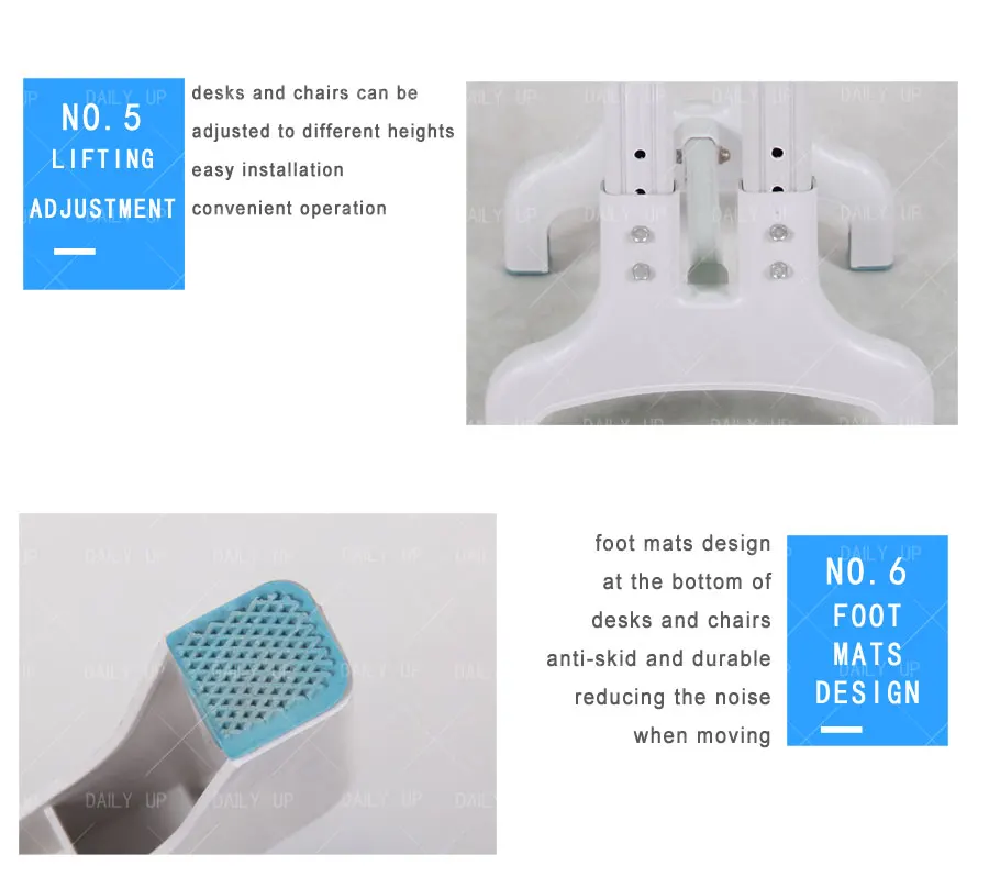 Adjustable School Desk And Chair Set Classroom Kids Reading Table And Chair For Student Primary School Reading Room