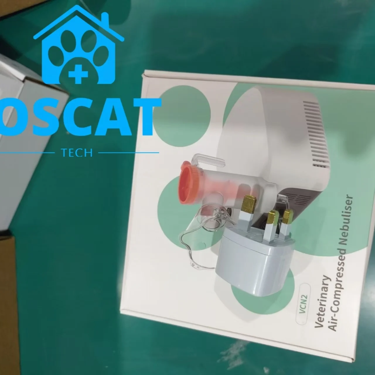 OSCAT EX-85 Veterinary Equipment Portable Veterinary Nebulizer Handheld Medical air Compression Atomizer  with Dog Animal