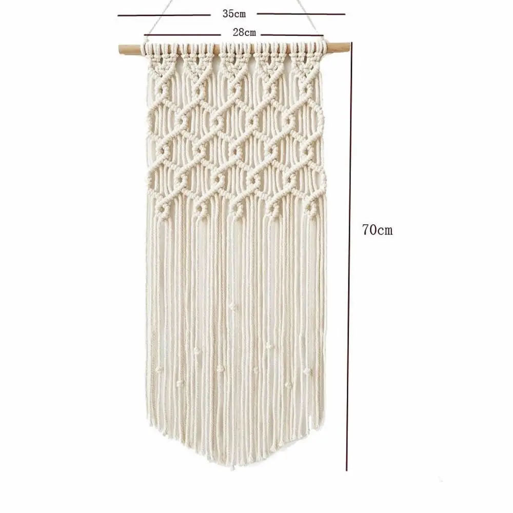 Handmade Set of 3 Bohemian Macrame Wall Hanging Tapestry Small Art Deco Home Decoration for Bedroom Living