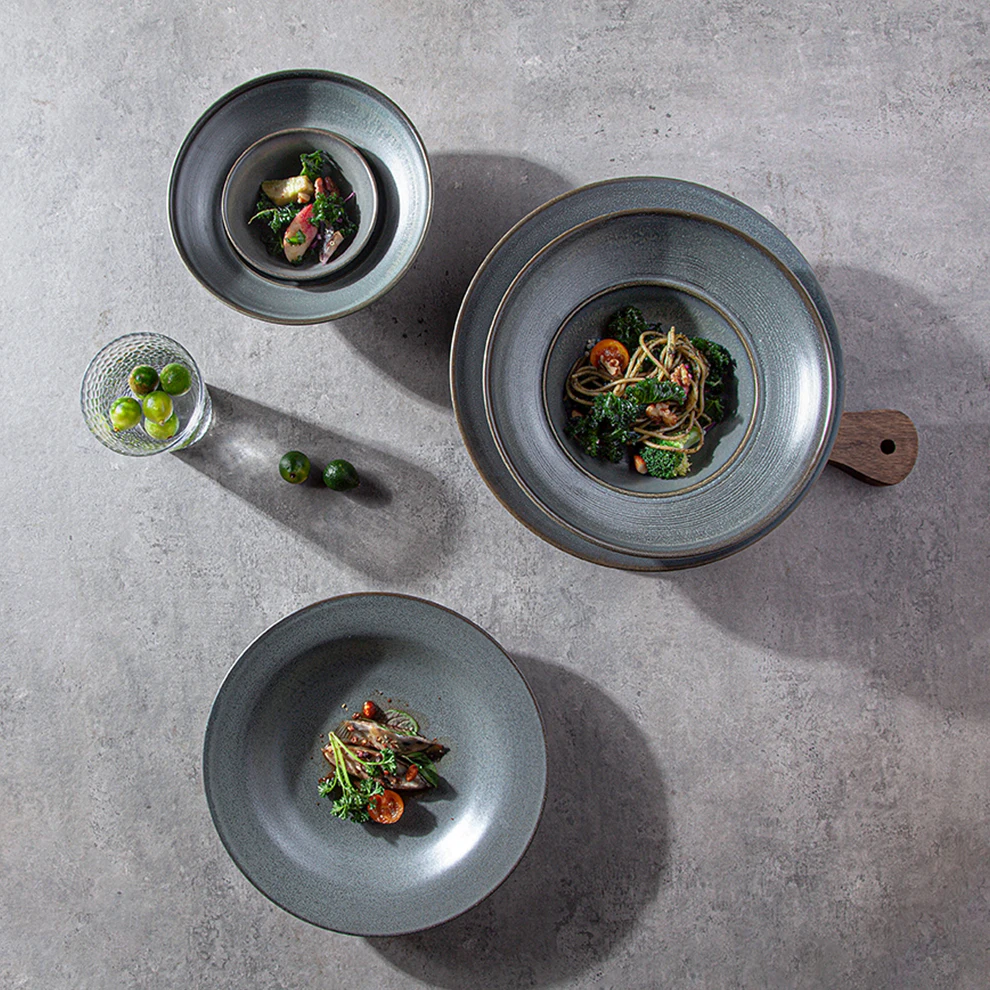 Haozhou-orcelain innerware ustic heme otel eactive, Rey OUP