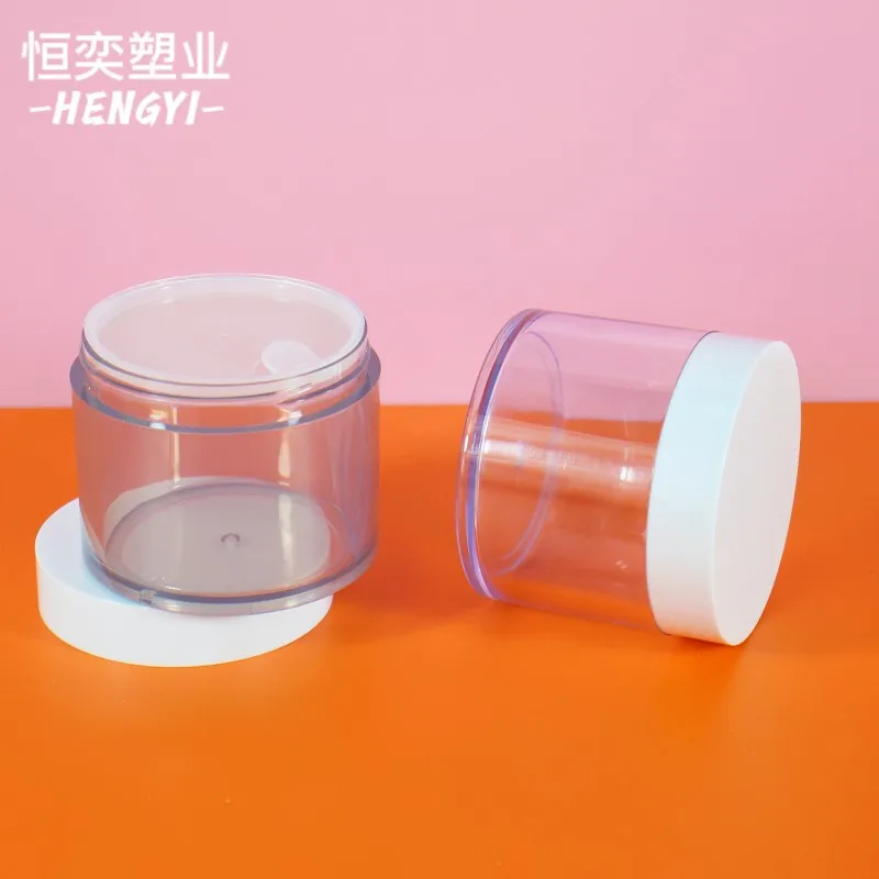 Ps Cream Jar 120ml 220ml Custom Refillable Luxury Plastic Cosmetic Jar for Cream Scrub With Cap