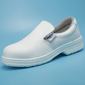 ZSTEP S2 Standard Women Light Weight White Microfiber Anti Static Composite Toe Nurse Safety Shoes with Injection PU/PU Sole