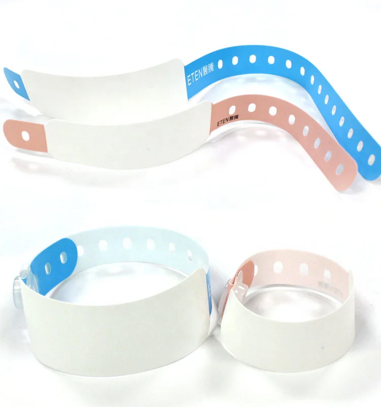 Linkwin09 Hospital Medical Adult Child Identification Wristband PVC Plastic ID Bracelet