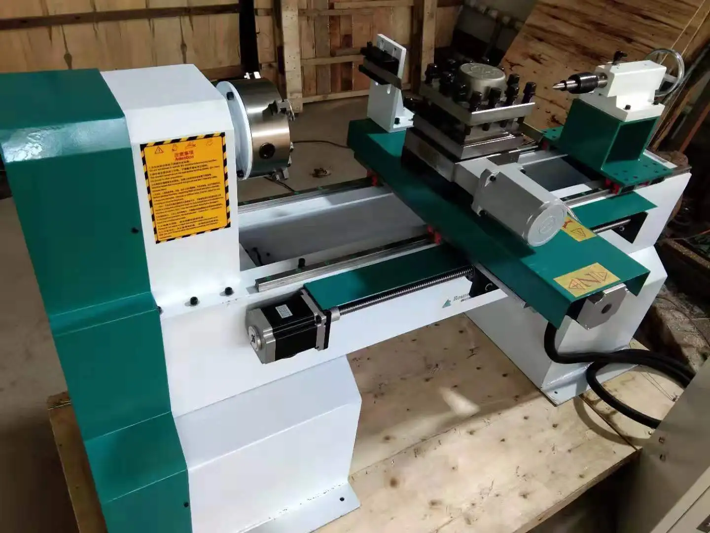 1000mm Length ATC Mini CNC Wood Turning Lathe for Wooden Chess Bowel
