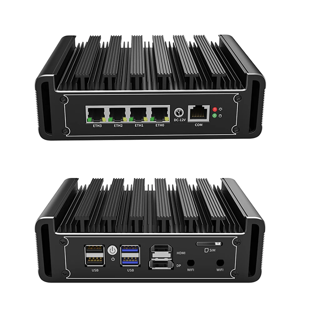 デスクトップ型PC ファンレス ミニPC I7-1165G7 6LAN