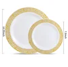 75-inch 19cm gold-edged hollowed-out plate 1 piece