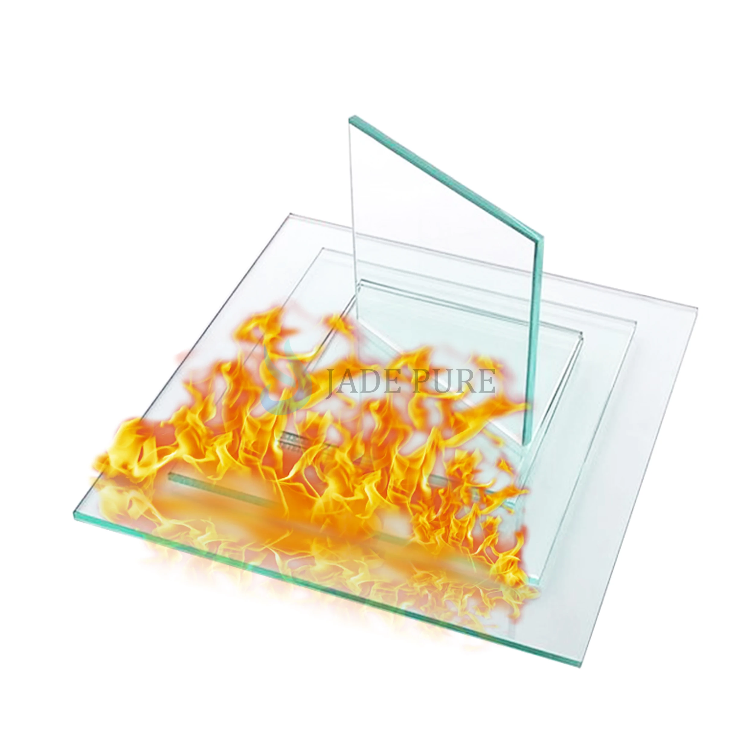 High Performance Fireproof Glass Fire-resistant Glass for Public Buildings