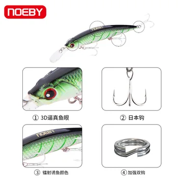 For Nobi Luya Sea Bass Sea Fishing Mino Bait ABS Hard Bait 110mm 36g False Bait Fishing Gear Wholesale – Hard Lure – view 5