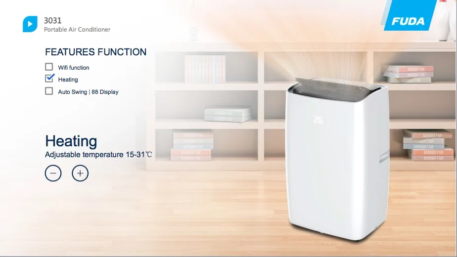 18000BTU 16-20K Cooling & Heating Hot Selling UVC purifier Floor Standing Home Household WIFI Portable Mobile air conditioner