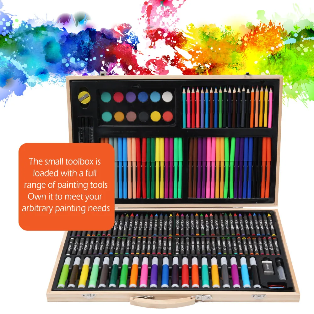 176pcs Art Set Children Painting Marker Pen Artist Crayon Drawing Pen For  Kids Gift Box Art Supplies School Supplies Art Marker