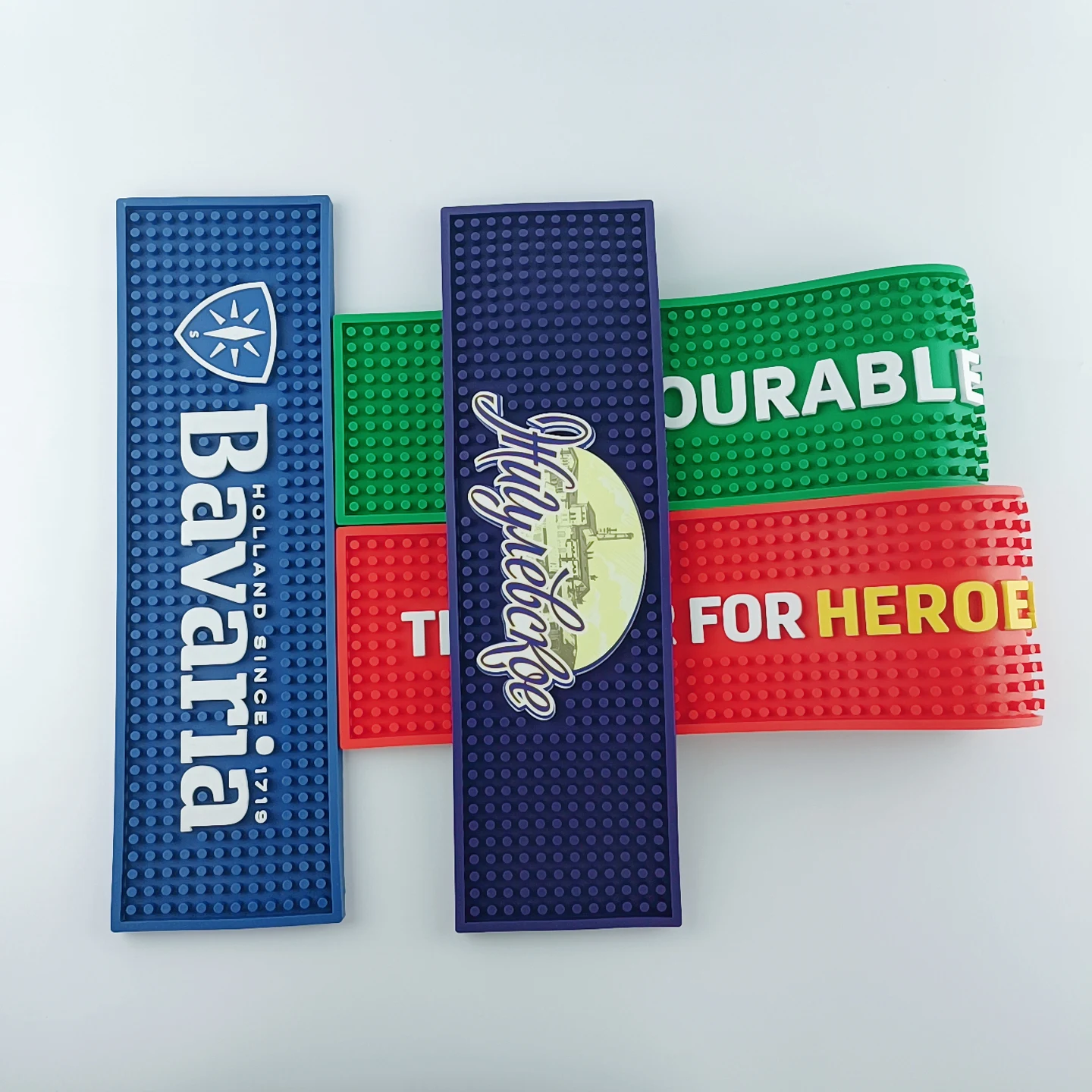 Factory Personalized Custom Branded Rubber Beer bar Spill Mat With Logos