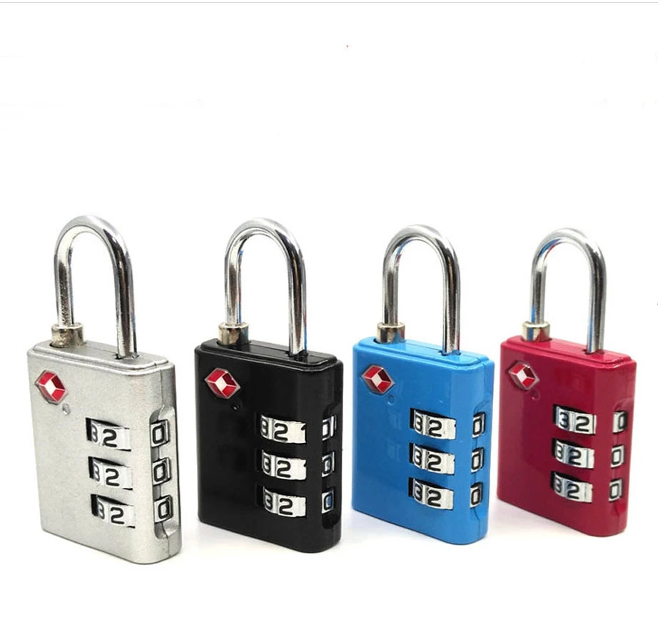 Изготовленным на заказ логосом 3 цифровой кодовый замок TSA для