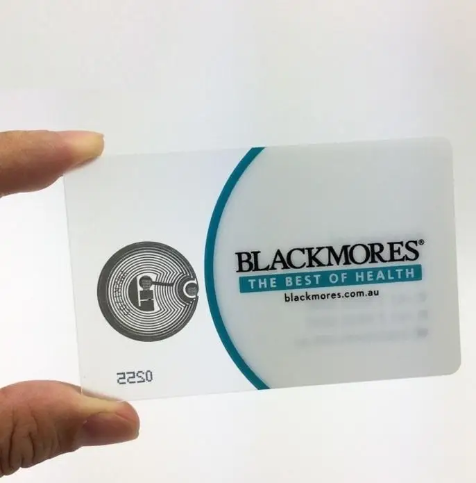 frosted plastic business cards