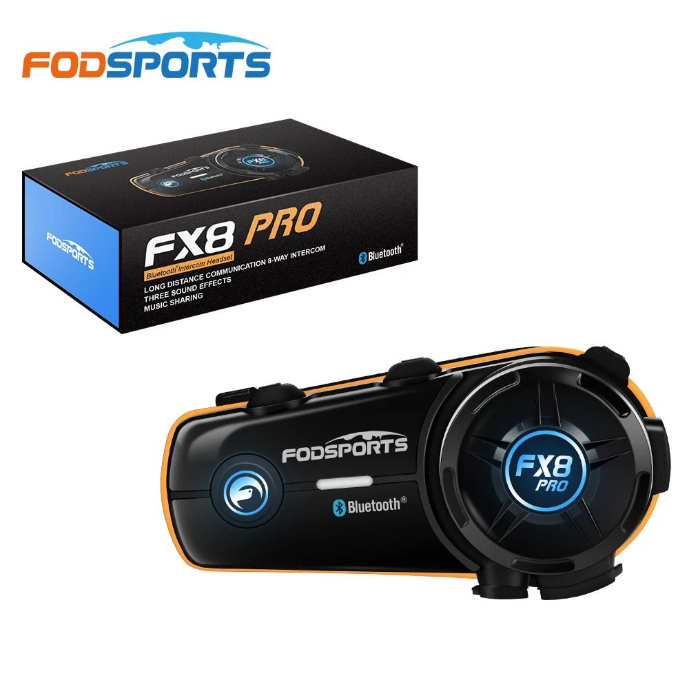 Fodsports FX8 Pro Motorcycle Dual Headphones 10 Riders