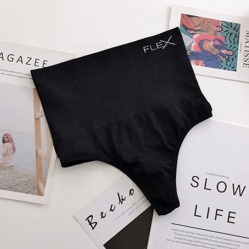 High Quality Mid Waist Shaping Slimming Underwear for Ladies Soft Knitted European and American G-String Panties