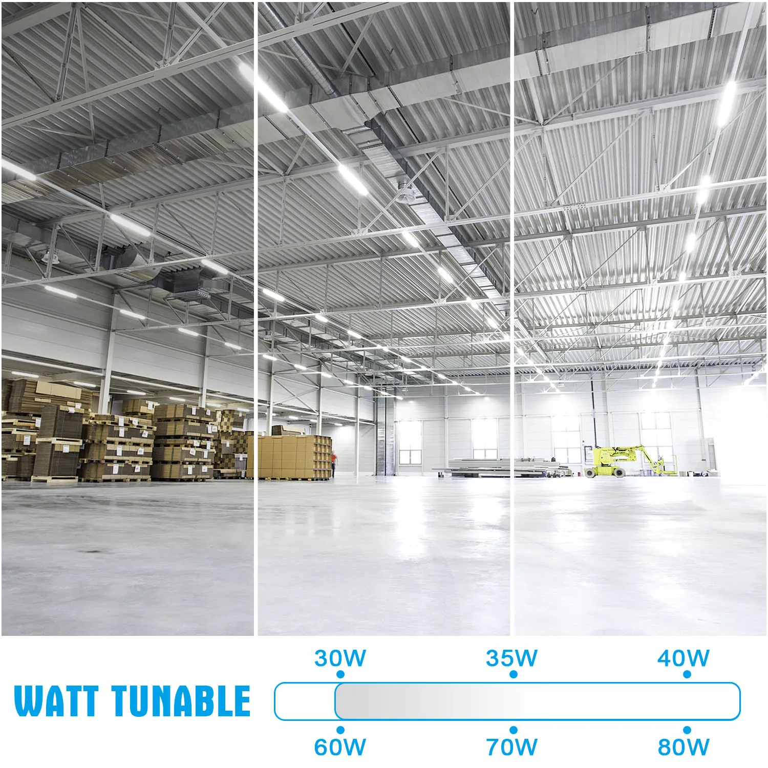 Led Batten Fixture Industrial 4Ft 8Ft Tube Lamp Shop Office Lighting High Bay Workshop Led Strip Linear Lamp Lights With DLC ETL