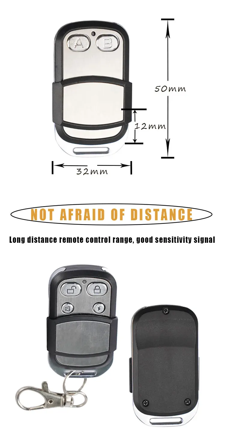 Wholesale HCS301 rolling code remote controller for automatic garage door universal remote control