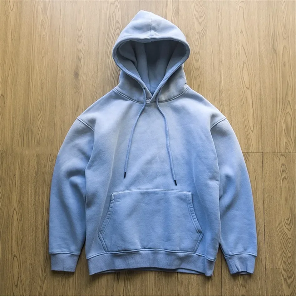 Acid Wash Hoodies Custom Embroidery Vintage 100% Cotton 500gsm French ...