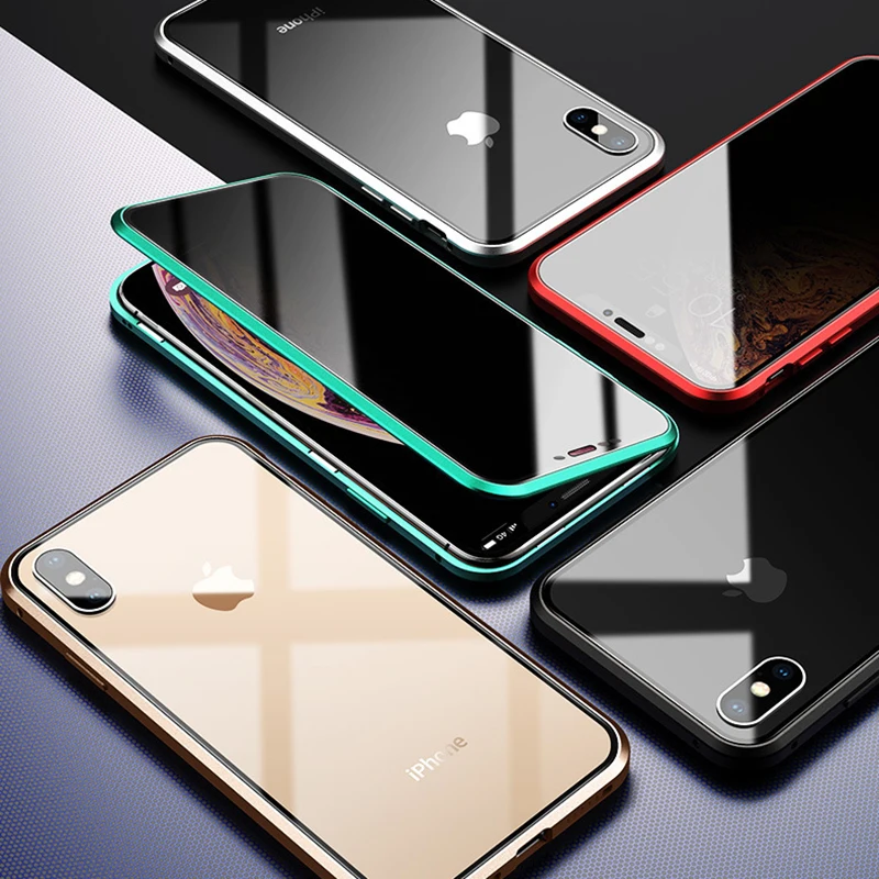 aanpassen in het midden van niets Vervolgen Metal Frame Double Side Tempered Glass Magnetic Phone Case For Huawei V30  Honor 20 30 30s 8x 9x X10 Pro Lite Nova 5 6 7 Case - Buy For Huawei Honor 8x