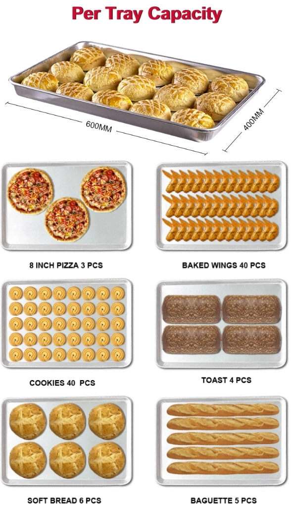 Industrial 12 Tray Bread Convection Oven Gas Baking Oven Convection