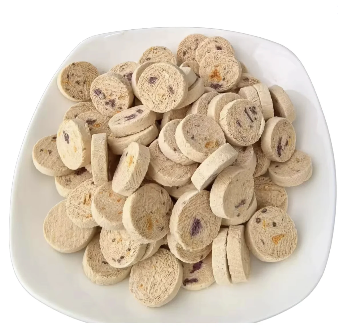 Custom Export Wholesale Freeze-dried Fruit and Vegetable Chicken Round Snacks for Golden Retriever Teddy & Large/Small Dogs