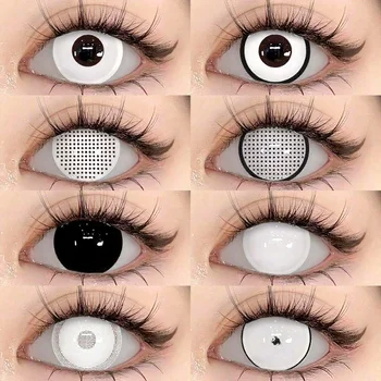Cosplay Contact Lens for Eye Makeup Crazy Cosplay Anime Party Accessories Colored Contact Lenses with Prescription