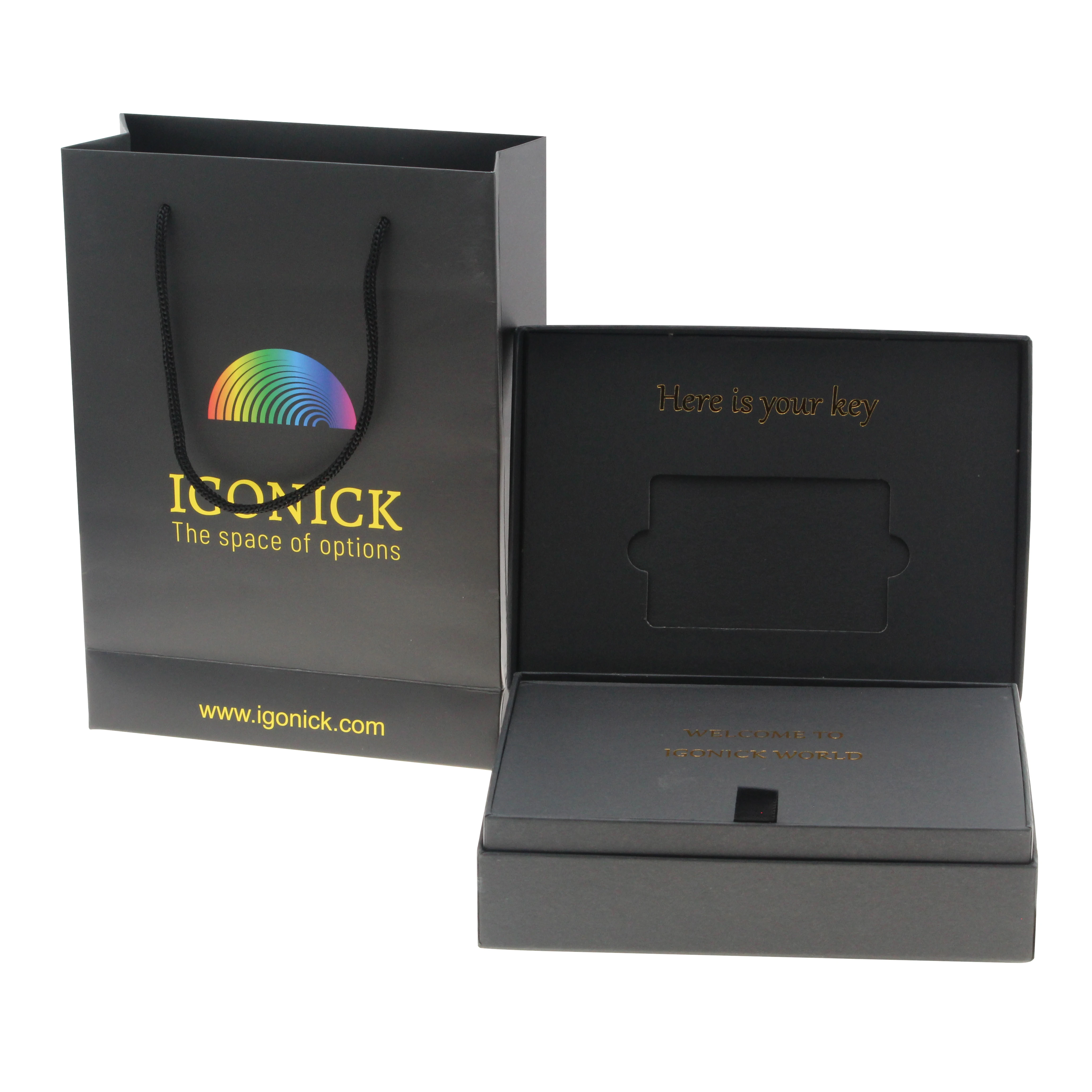 Customized Flip Book Style Box VIP Membership Card Gift Packaging Box Voucher Sized Magnetic Vip Card Box Custom
