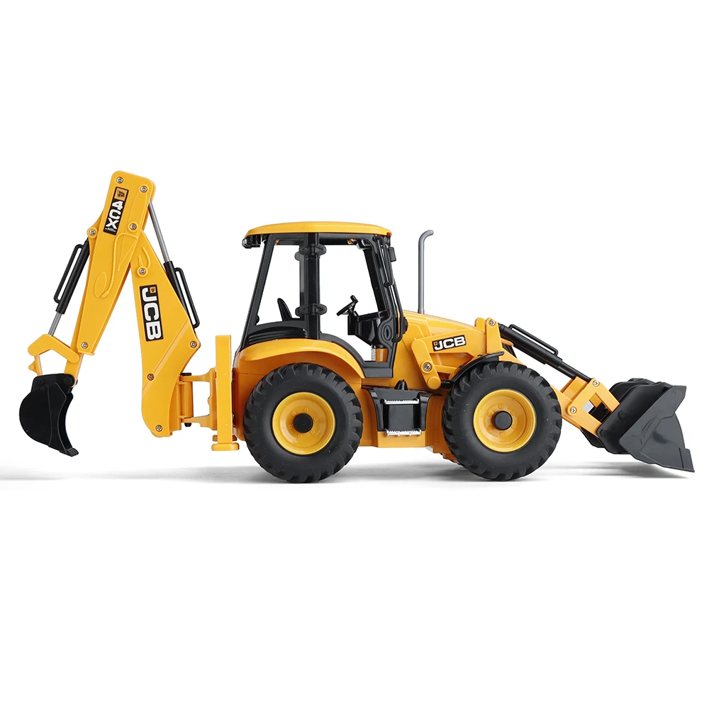 E589 Remote Control Excavator Loader Two-way Forklift Jcb Excavator Sound and Light Simulation Engineering Vehicle Model Toy