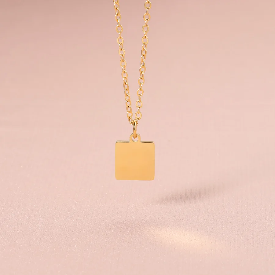 Square Pendant Necklace