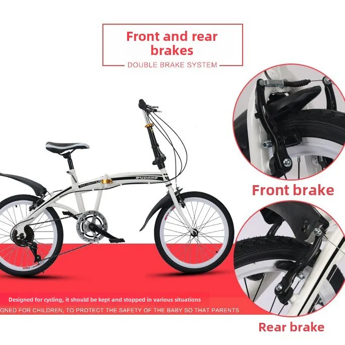 Customizable 20-Inch Foldable Bicycle with Aluminum Fork Transmission Car for BMW for Benz 4S Store Unique Logo Gift Car