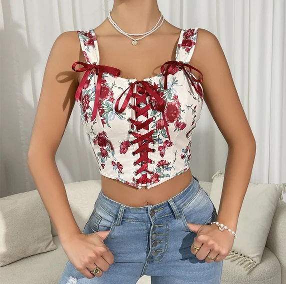 Y08152 fishbone and crisscross strap detail