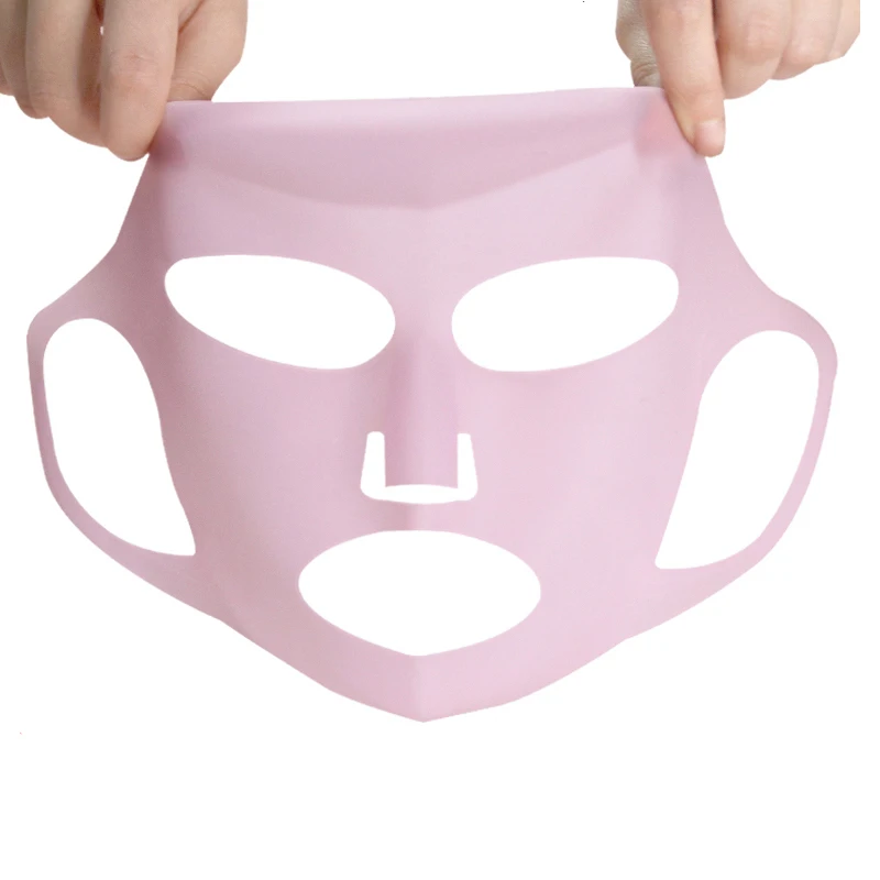 Reusable Silicone Face Mask Holder for Sheet Masks Moisturizing Facial Mask Cover Prevent Evaporation Beauty Face Tool